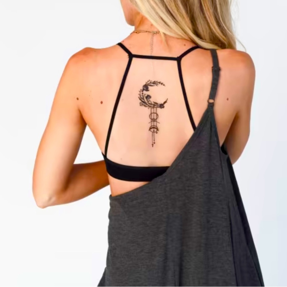 Crescent Moon Tattoo Bralette